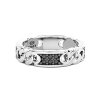 Anello Zancan Uomo Cosmopolitan in Argento Spinello ESA072-N - ESA072-N